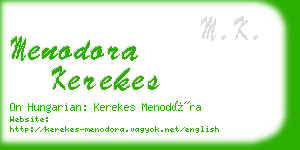 menodora kerekes business card